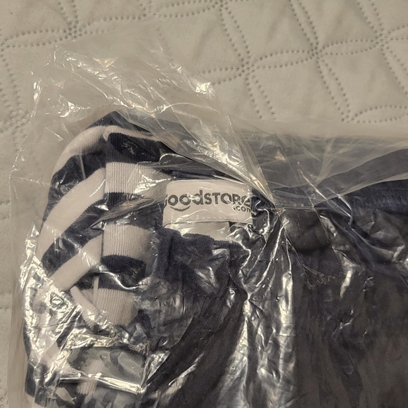 NWT 2pc Set Navy And white Striped Top with Navy Elastic Waist Pants - Picture 10 of 11